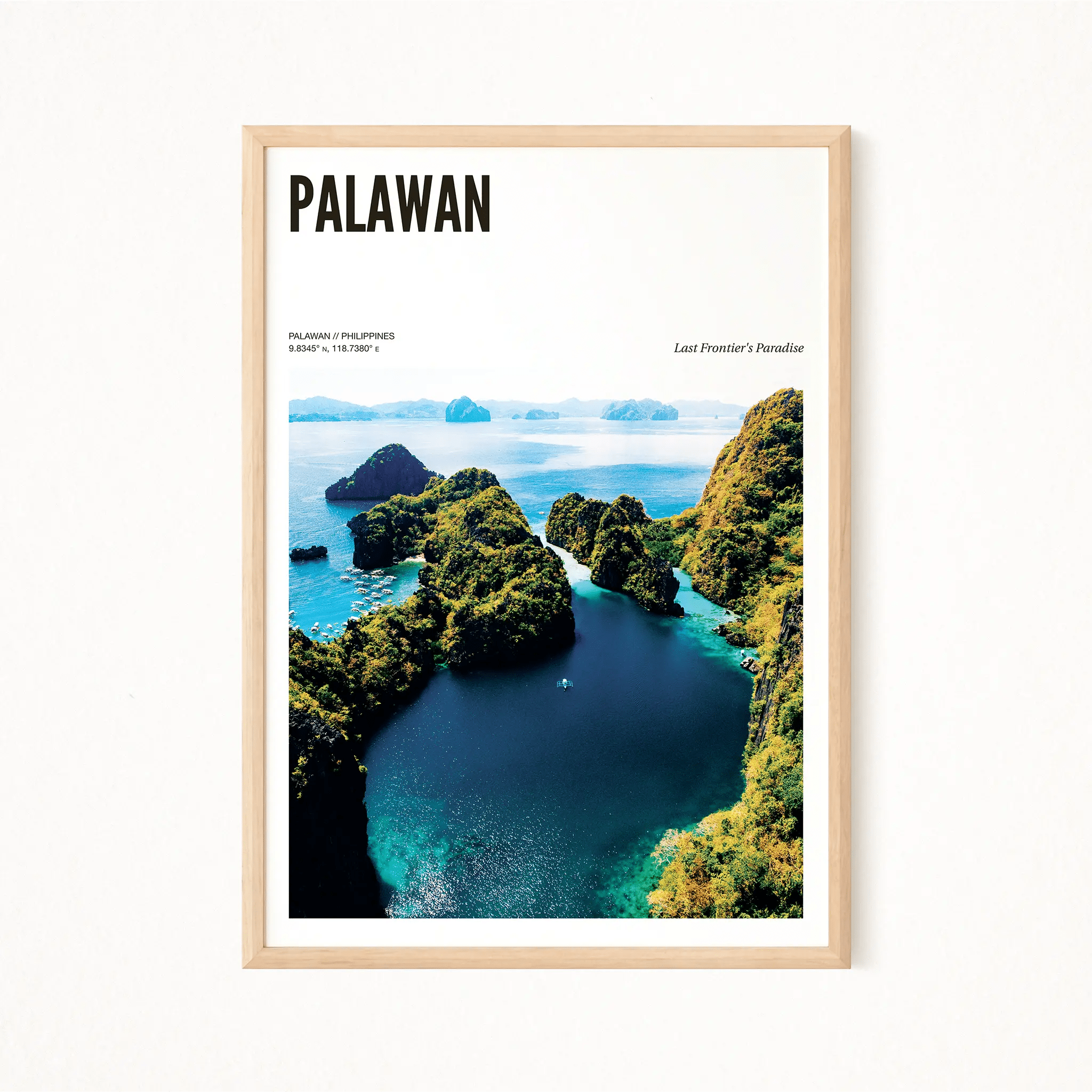 Palawan Travel Print Premium Philippines Poster The Globe Gallery