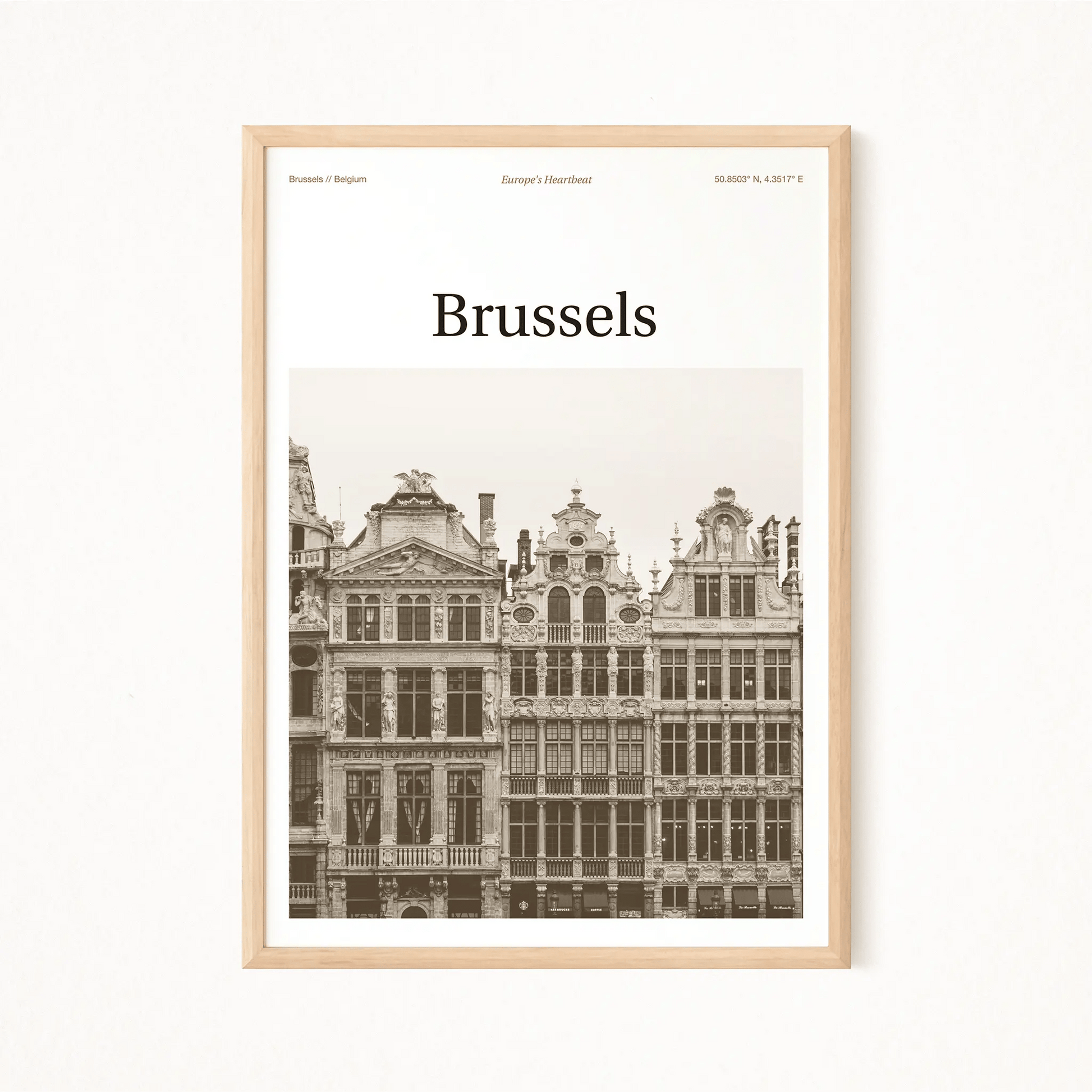 Brussels Essence Poster - The Globe Gallery