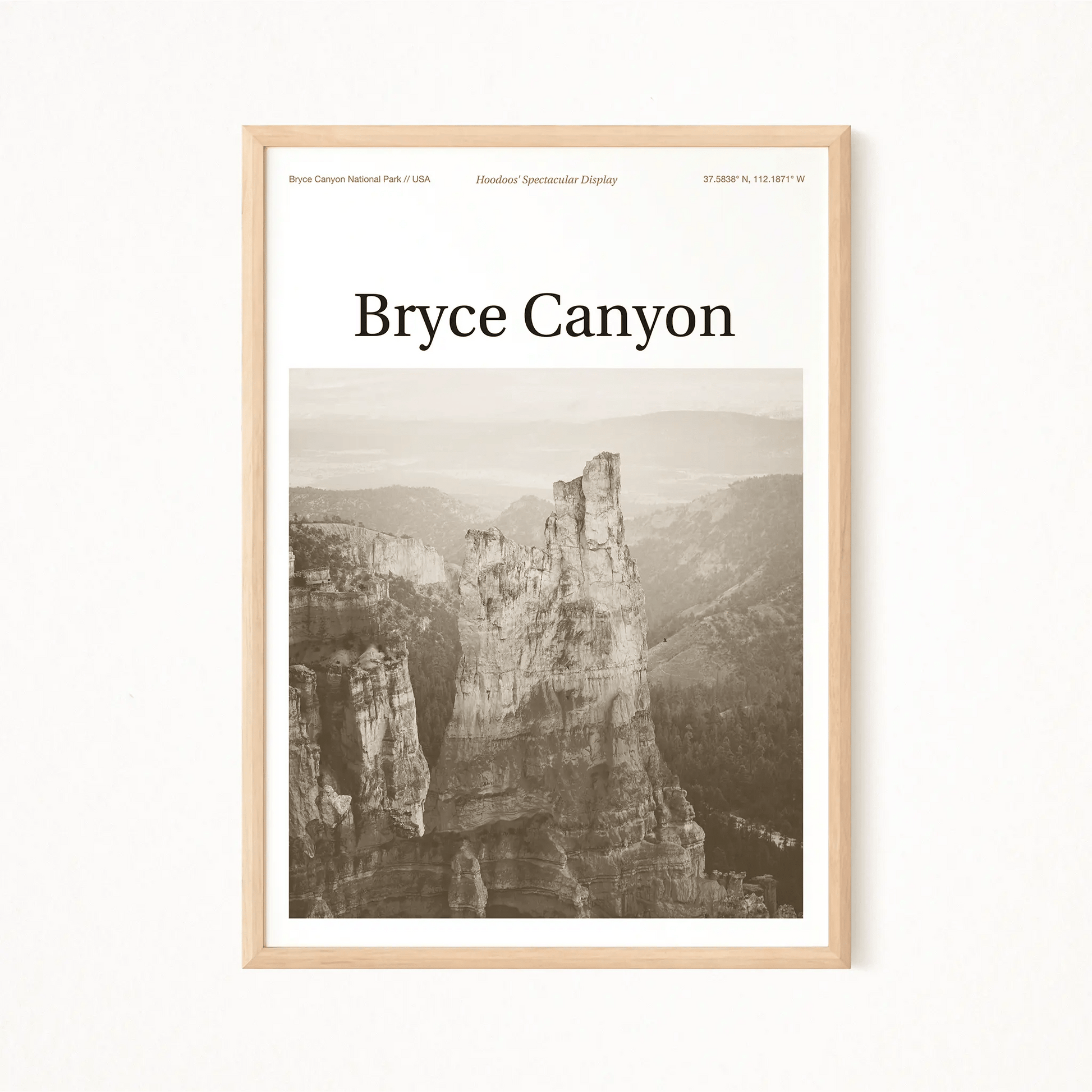 Bryce Canyon Essence Poster - The Globe Gallery