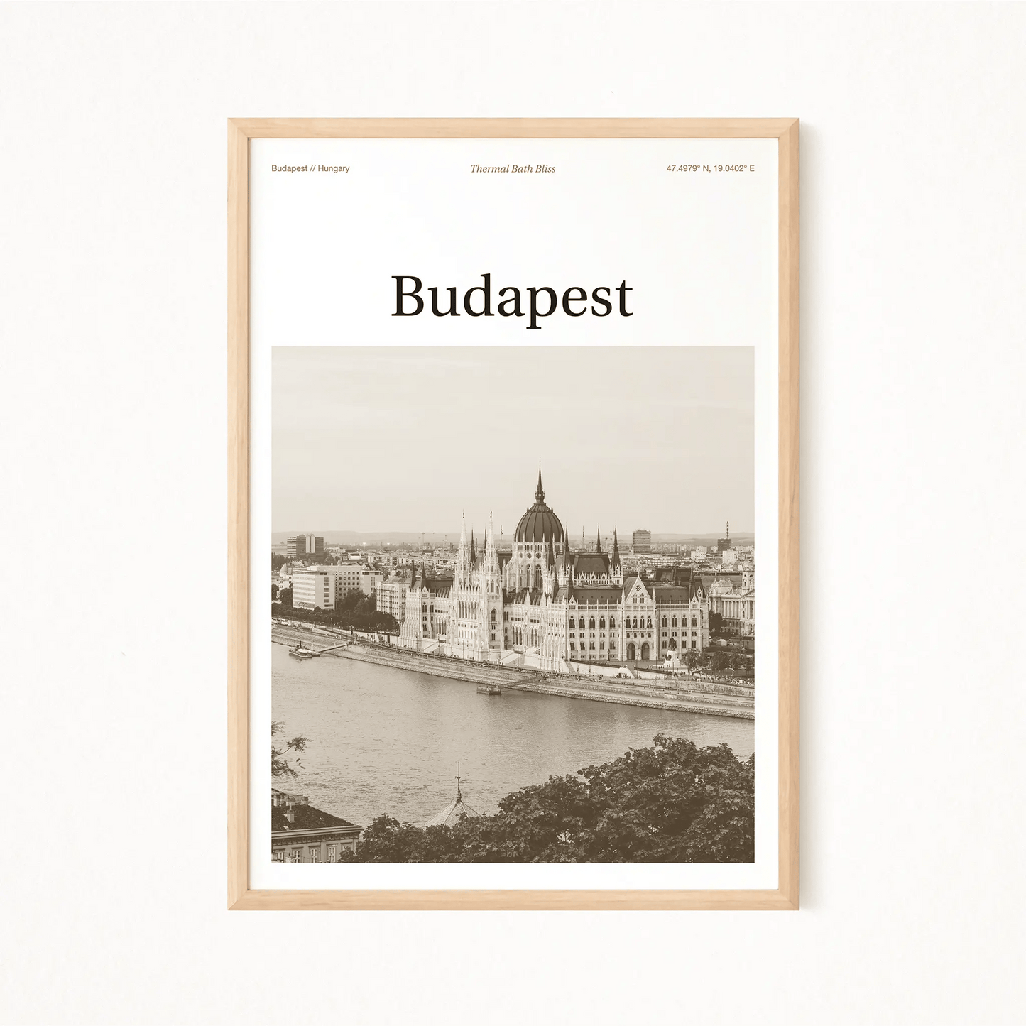 Budapest Essence Poster - The Globe Gallery