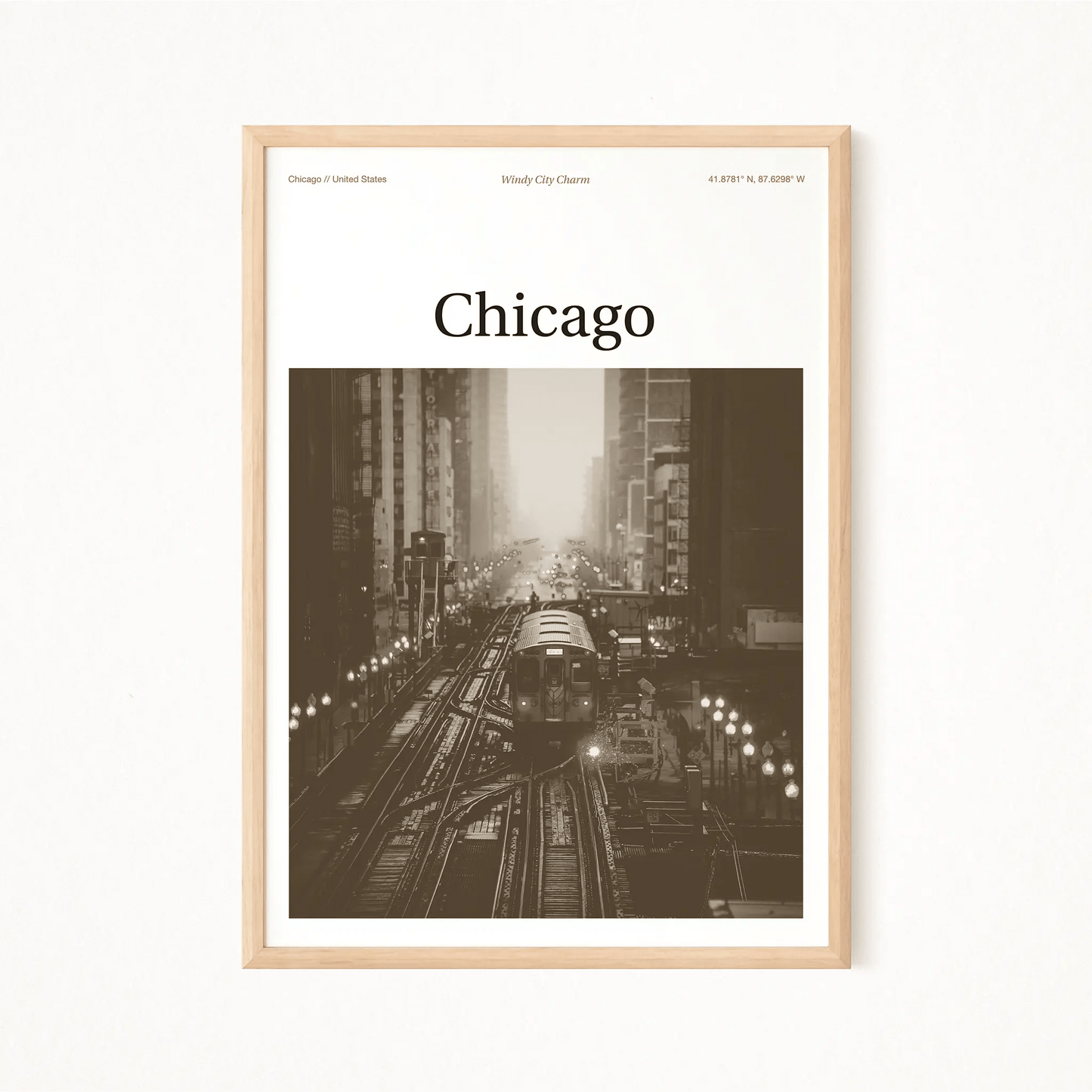 Chicago Essence Poster - The Globe Gallery