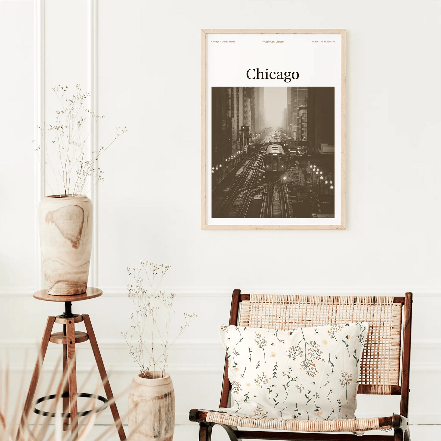 Chicago Essence Poster - The Globe Gallery