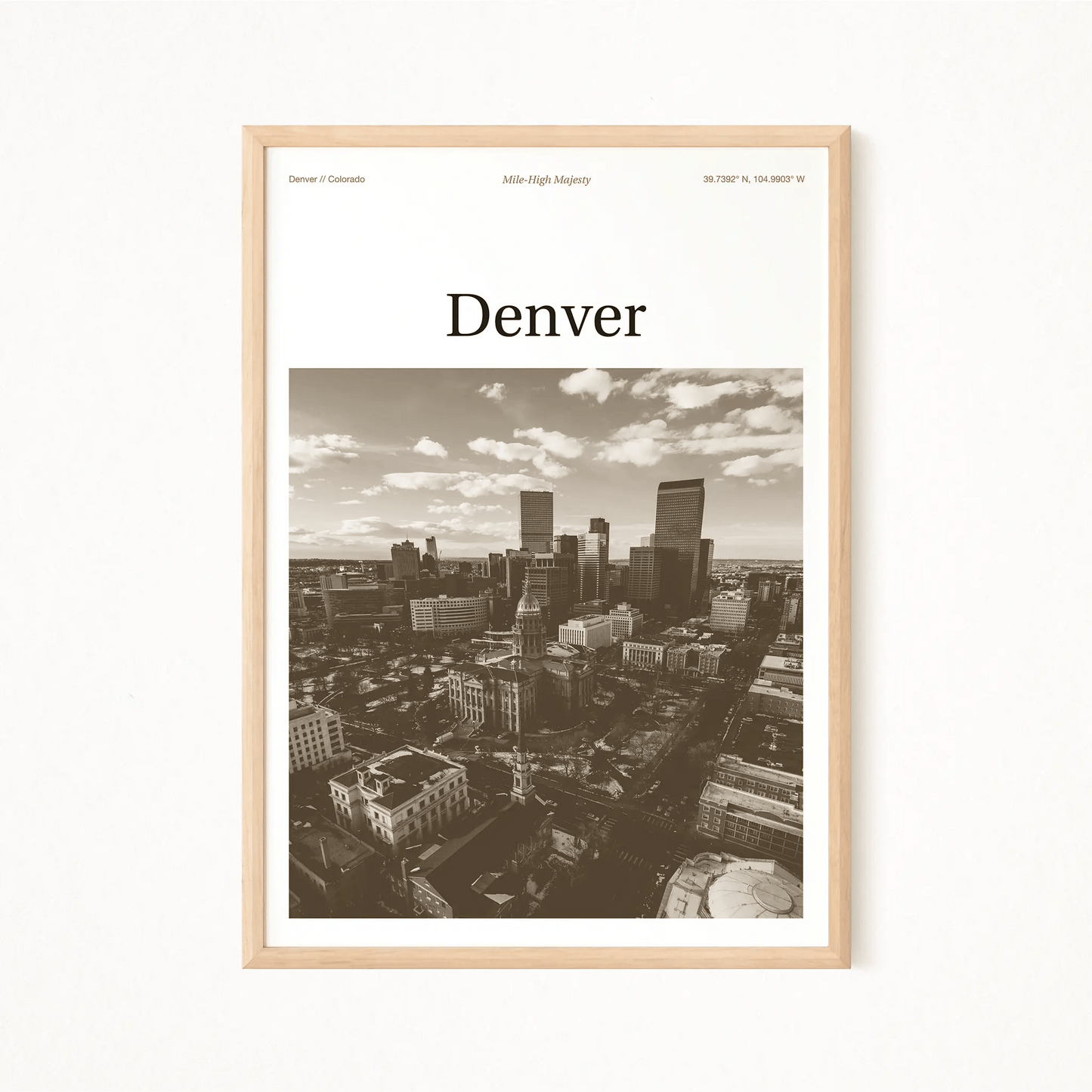Denver Essence Poster - The Globe Gallery