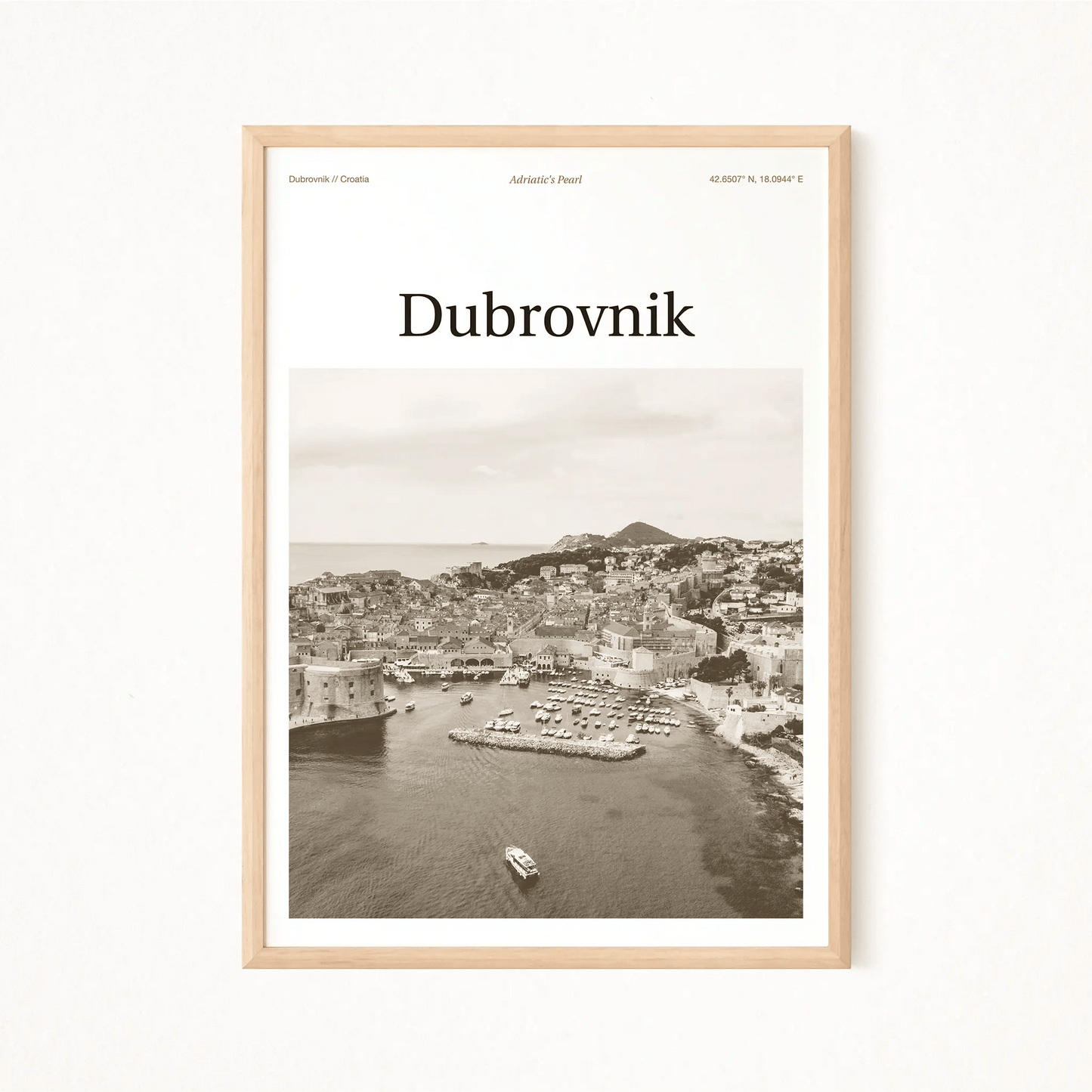 Dubrovnik Essence Poster - The Globe Gallery