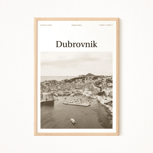 Dubrovnik Essence Poster - The Globe Gallery