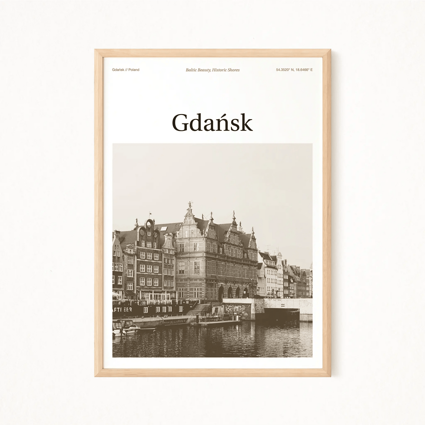 Gdańsk Essence Poster - The Globe Gallery