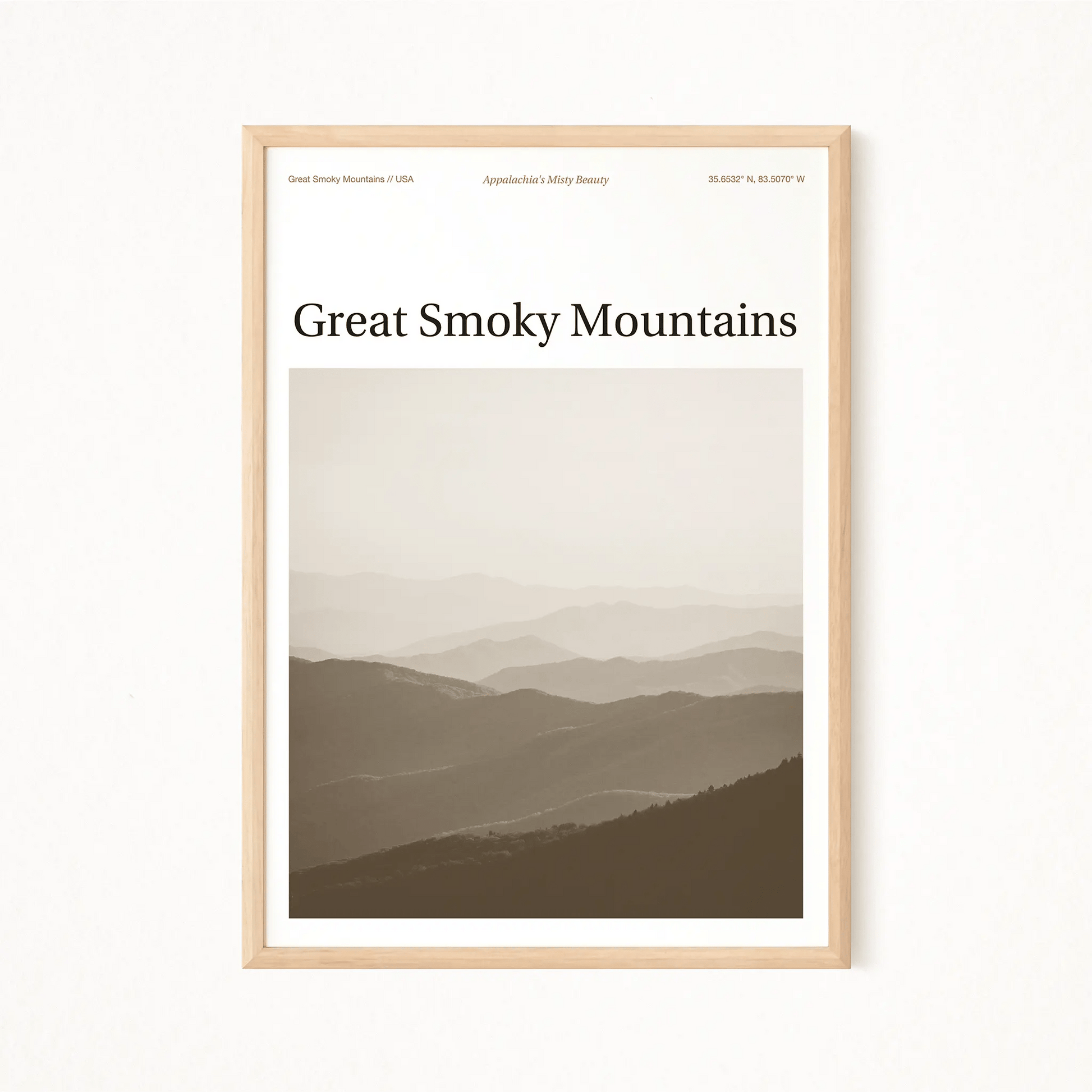 Great Smoky Mountains Essence Poster - The Globe Gallery