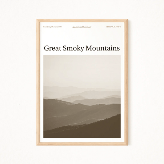 Great Smoky Mountains Essence Poster - The Globe Gallery