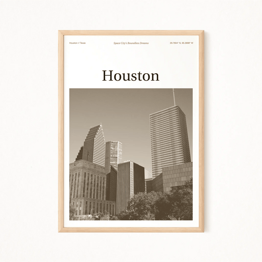 Houston Essence Poster - The Globe Gallery