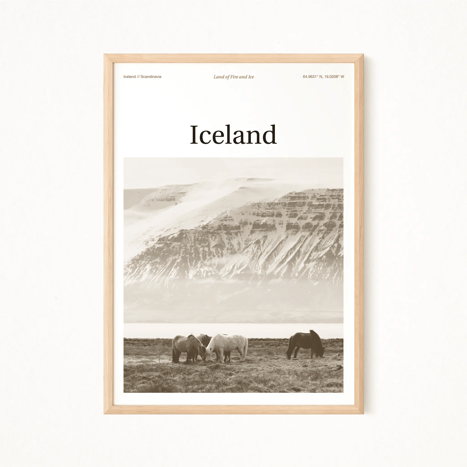 Iceland Essence Poster - The Globe Gallery