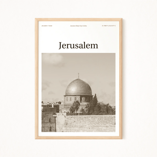 Jerusalem Essence Poster - The Globe Gallery