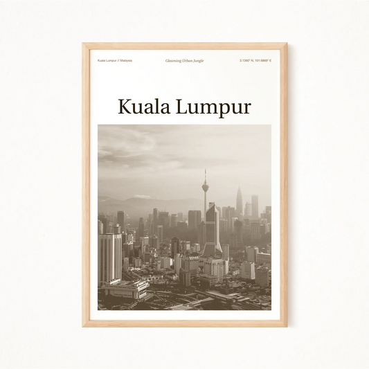 Kuala Lumpur Essence Poster - The Globe Gallery