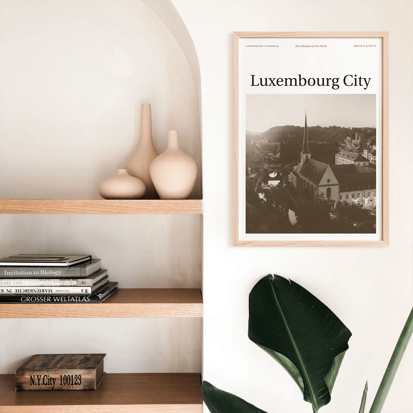 Luxembourg City Essence Poster - The Globe Gallery