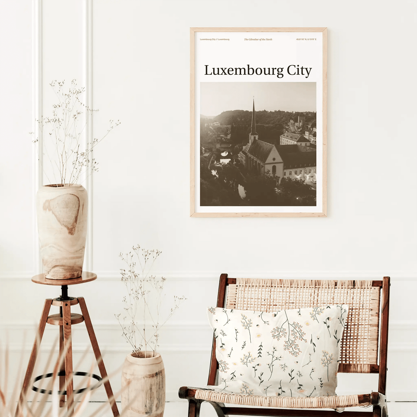 Luxembourg City Essence Poster - The Globe Gallery