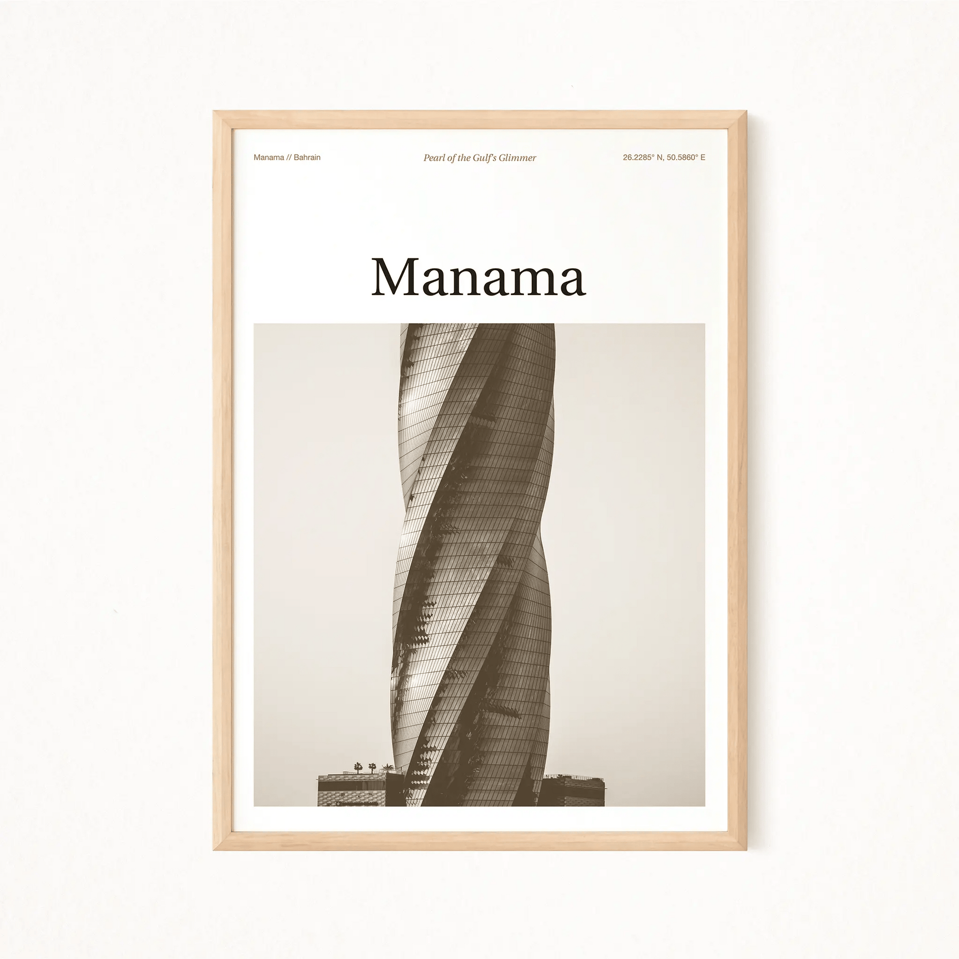 Manama Essence Poster - The Globe Gallery