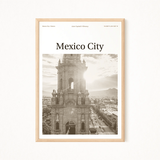 Mexico City Essence Poster - The Globe Gallery