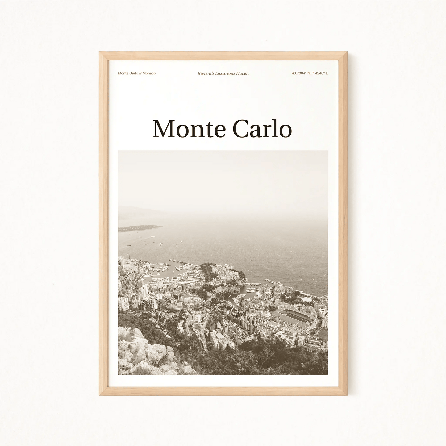 Monte Carlo Essence Poster - The Globe Gallery