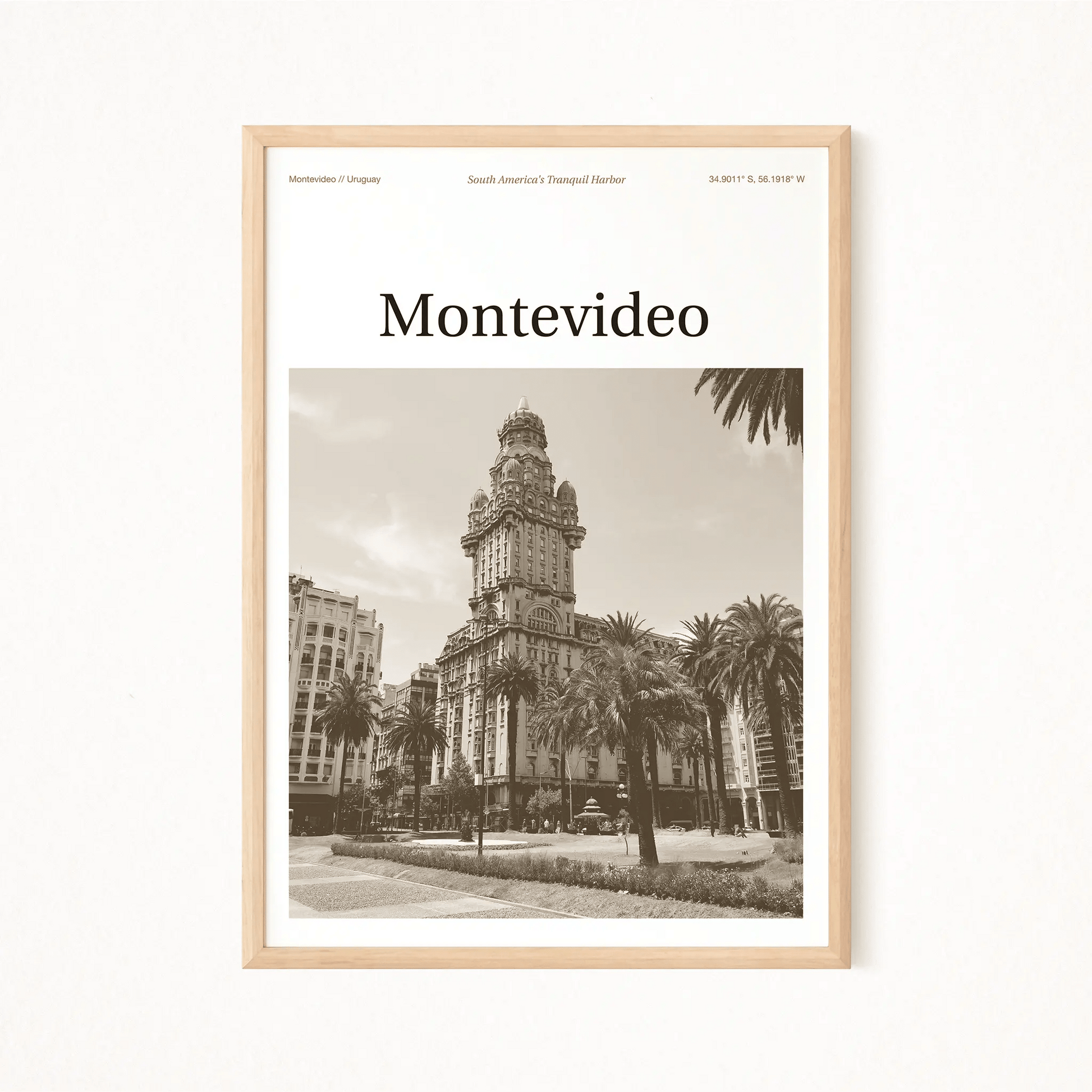 Montevideo Essence Poster - The Globe Gallery