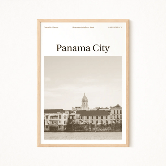 Panama City Essence Poster - The Globe Gallery