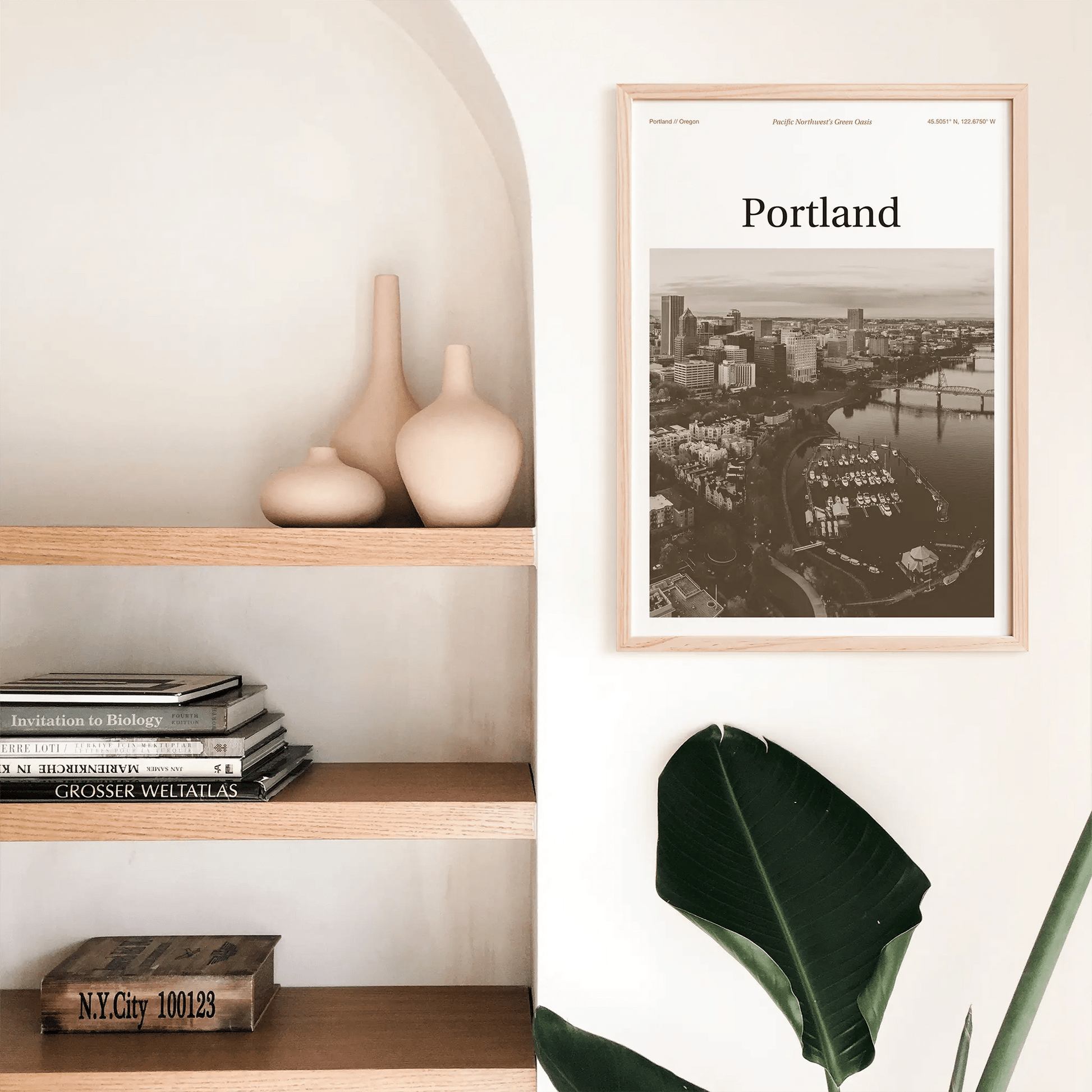 Portland Essence Poster - The Globe Gallery