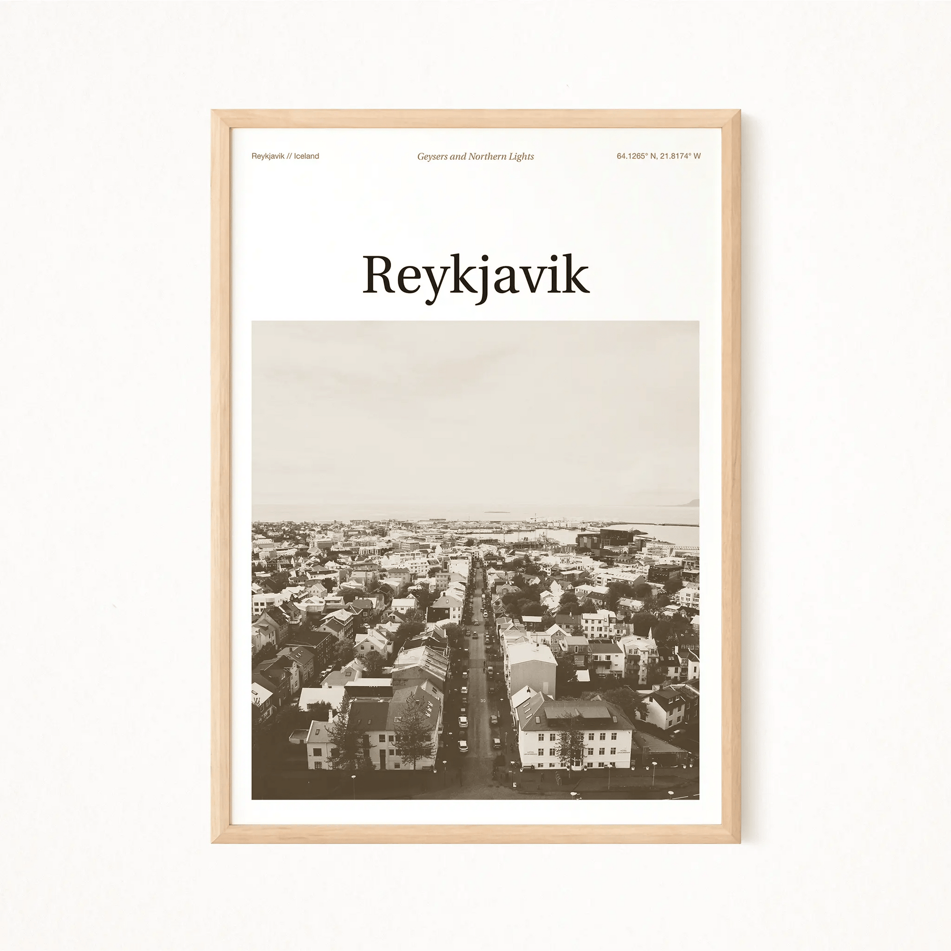 Reykjavik Essence Poster - The Globe Gallery