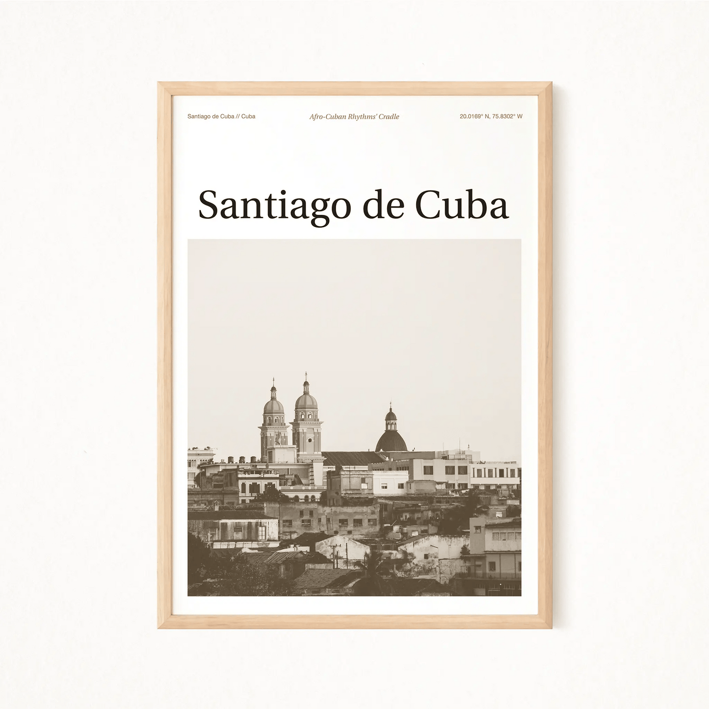 Santiago de Cuba Essence Poster - The Globe Gallery