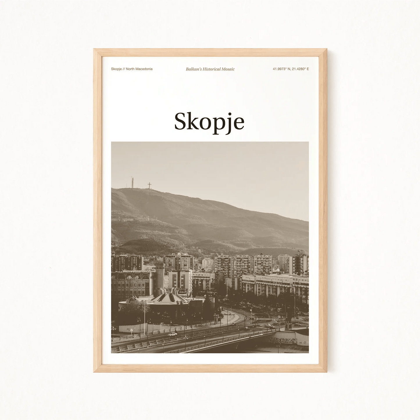 Skopje Essence Poster - The Globe Gallery